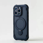 for Magsafe 360° Rotation Metal Stand Phone Case for iPhone 17 12 13 16 Pro Max 17 Pro 14 15 Plus Airbag Shockproof  Matte Cover