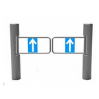 Supermarket Automatic Security Induction Swing Barrier Gate Mechanical One-way Entrance Door With Sensor
