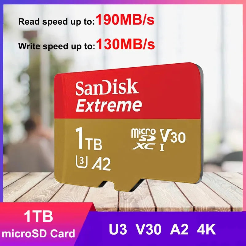 SanDisk Extreme microSDHC microSDXC UHS-I Cards 4K UHD and Full HD video UHS Speed Class 3 (U3) and Video Speed Class 30 (V30)