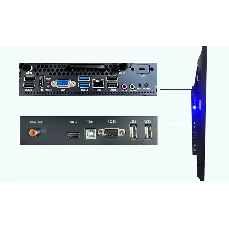 Factory price 86 inches tempered glass large size classroom school digital touch screen interactive digital whiteboard