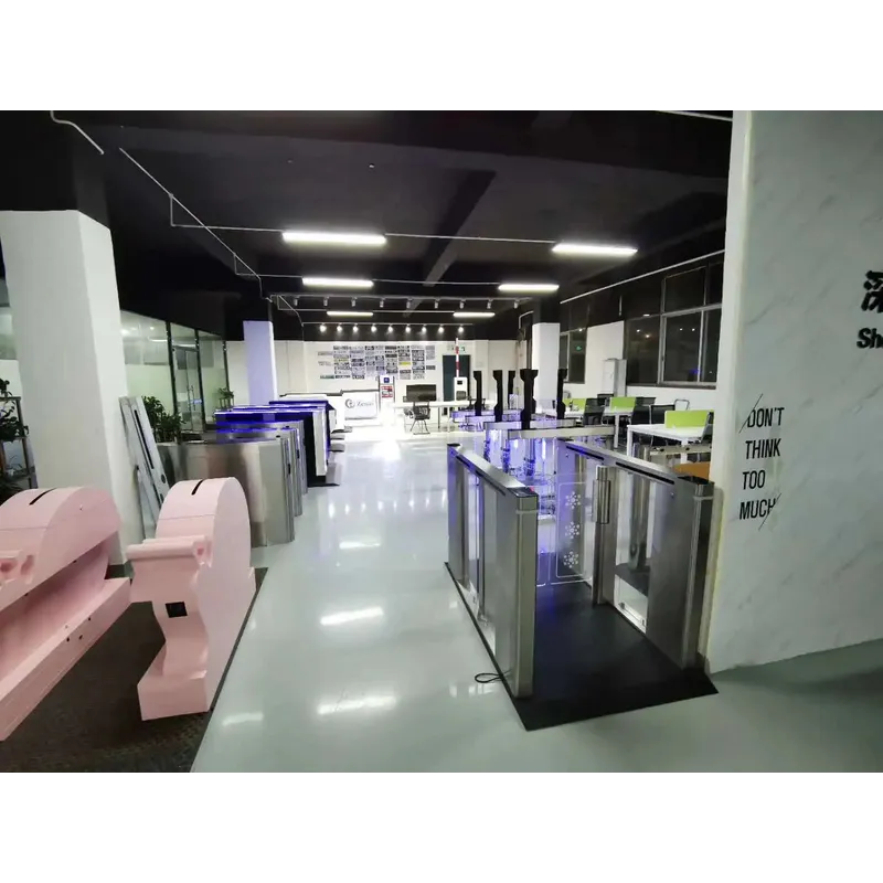 Shenzhen High Quality Turnstile Manufacturer Automatic Security Gate with Thermal Face Recognition Terminal Tripod Turnstile