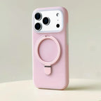 HOCE Liquid Silicone Bracket Magnetic Case For iPhone 17 Air 16 15 14 13 Pro Max With Camera Control Button Shockproof Cover
