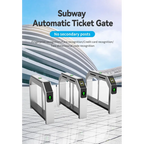 High Performance Face Recognition Security Access Door Station Automatic Ticket Gate High Speed Access Turnstile Gate