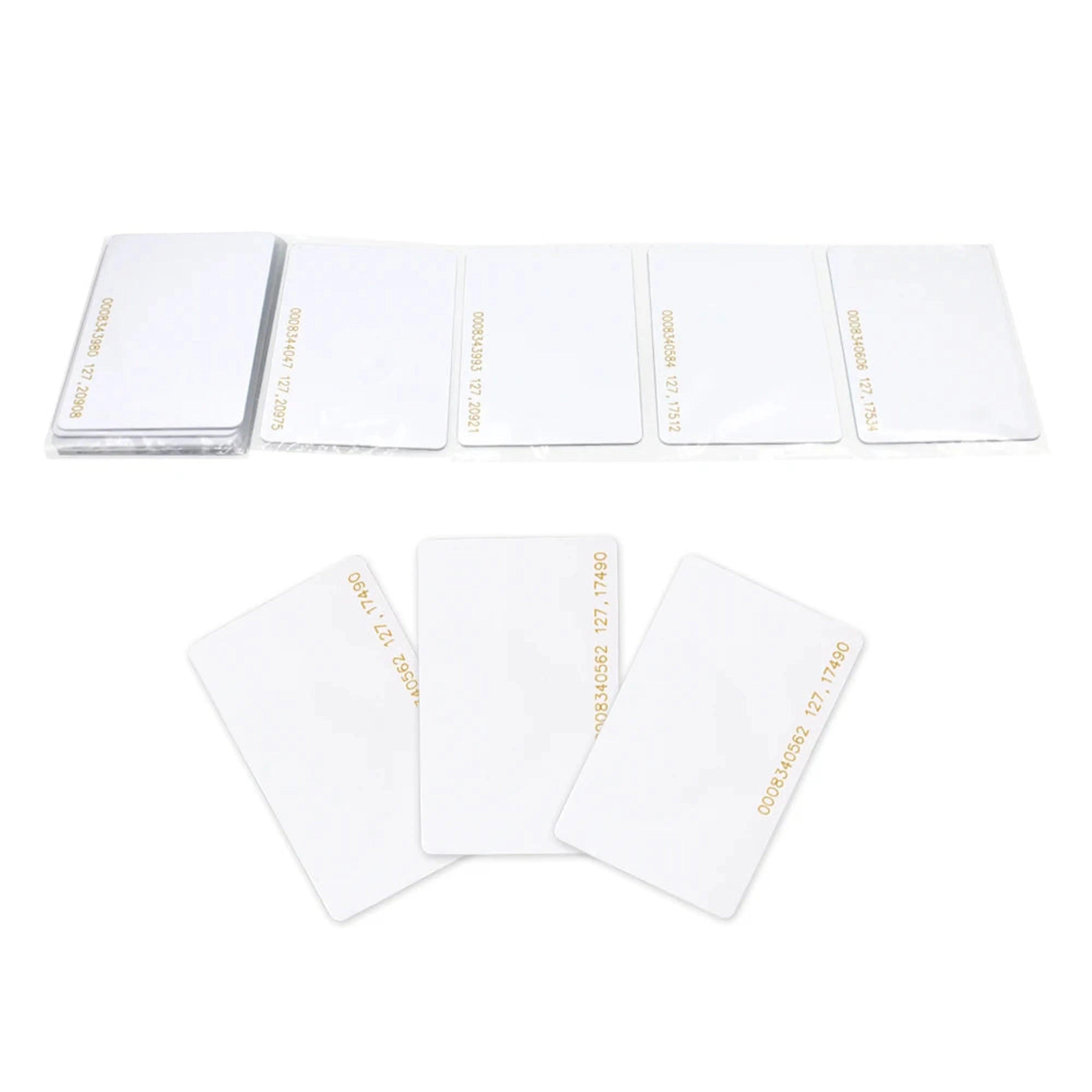 125Khz rfid white card 5pcs/10pcs/100pcs ID White Thick 125KHz TK4100 Keyfobs RFID Waterproof Key Tag Keychain Card