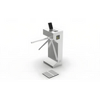 Vertical Barrier Gate Access Control Scanning QR Code Tripod Turnstile Gate with Face Recognition