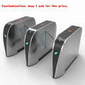 custom.OEM/ODM Access Control System Biometric Face Recognition Flap Barrier Turnstile Gate Access Control with RFID Card Reader