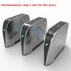 custom.OEM/ODM Access Control System Biometric Face Recognition Flap Barrier Turnstile Gate Access Control with RFID Card Reader