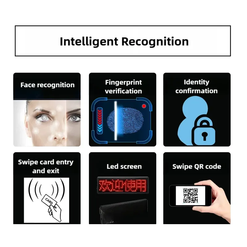 Vertical Barrier Gate Access Control Scanning QR Code Tripod Turnstile Gate with Face Recognition