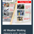 Automatic Vehicle Detection Parking Boom Barrier Commercial Gate Opener Truck Car Forklift Vehicle Exit Sensor for Gate Opener