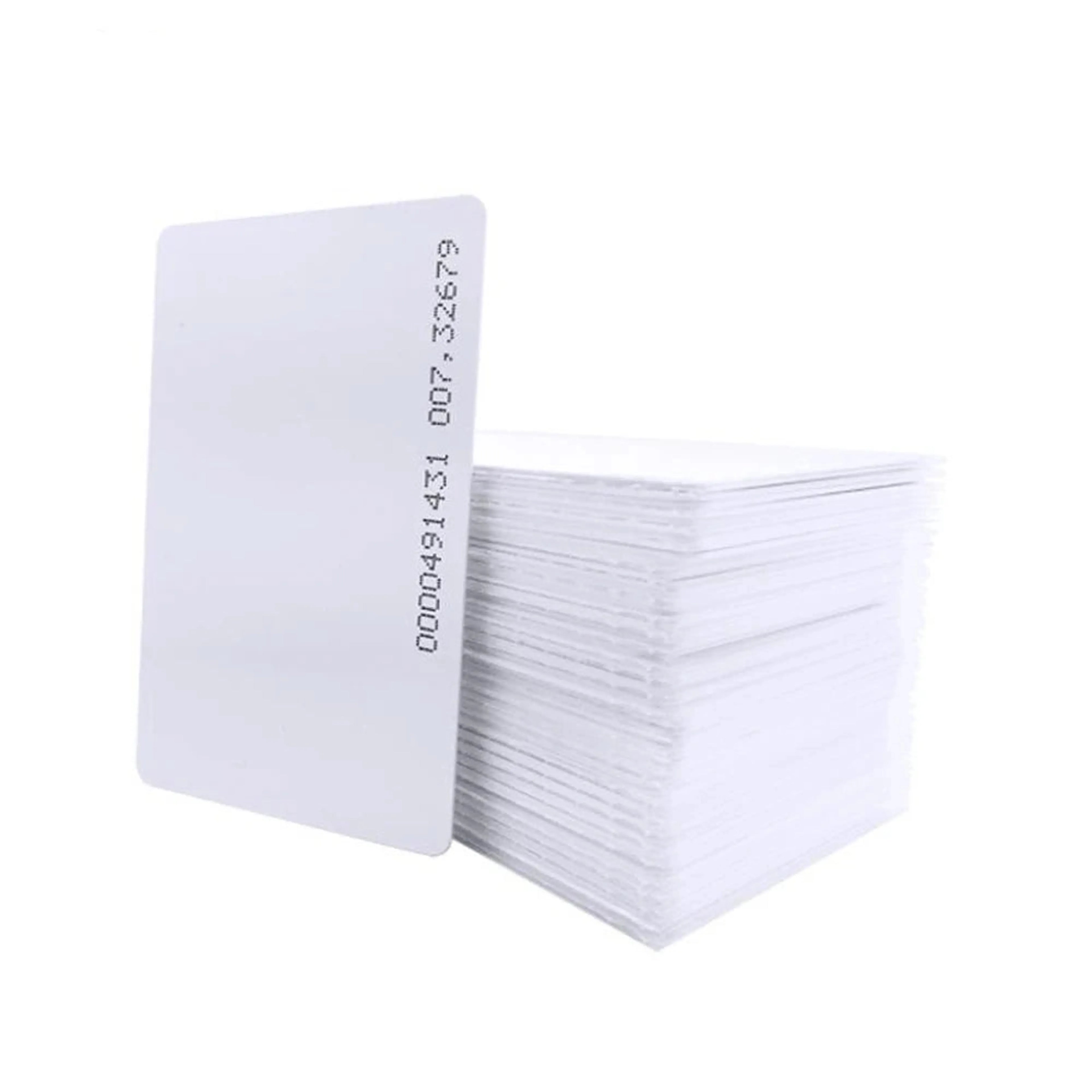 125Khz rfid white card 5pcs/10pcs/100pcs ID White Thick 125KHz TK4100 Keyfobs RFID Waterproof Key Tag Keychain Card