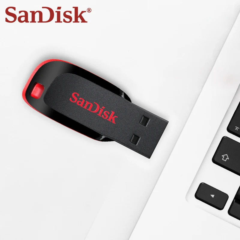 SanDisk USB2.0 FAT32 Cruzer CZ50 Flash Drive Compact Encrypted Flash Memory Stick USB2.0 PenDrive for Desktop Laptop