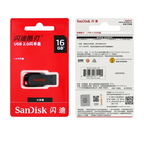SanDisk USB2.0 FAT32 Cruzer CZ50 Flash Drive Compact Encrypted Flash Memory Stick USB2.0 PenDrive for Desktop Laptop