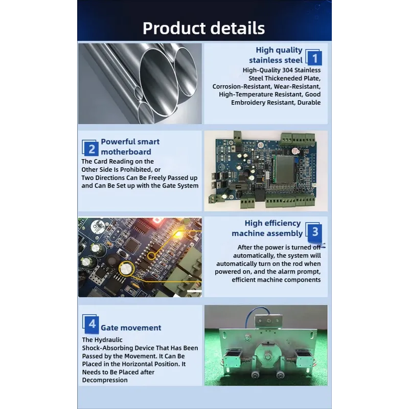 Vertical Barrier Gate Access Control Scanning QR Code Tripod Turnstile Gate with Face Recognition