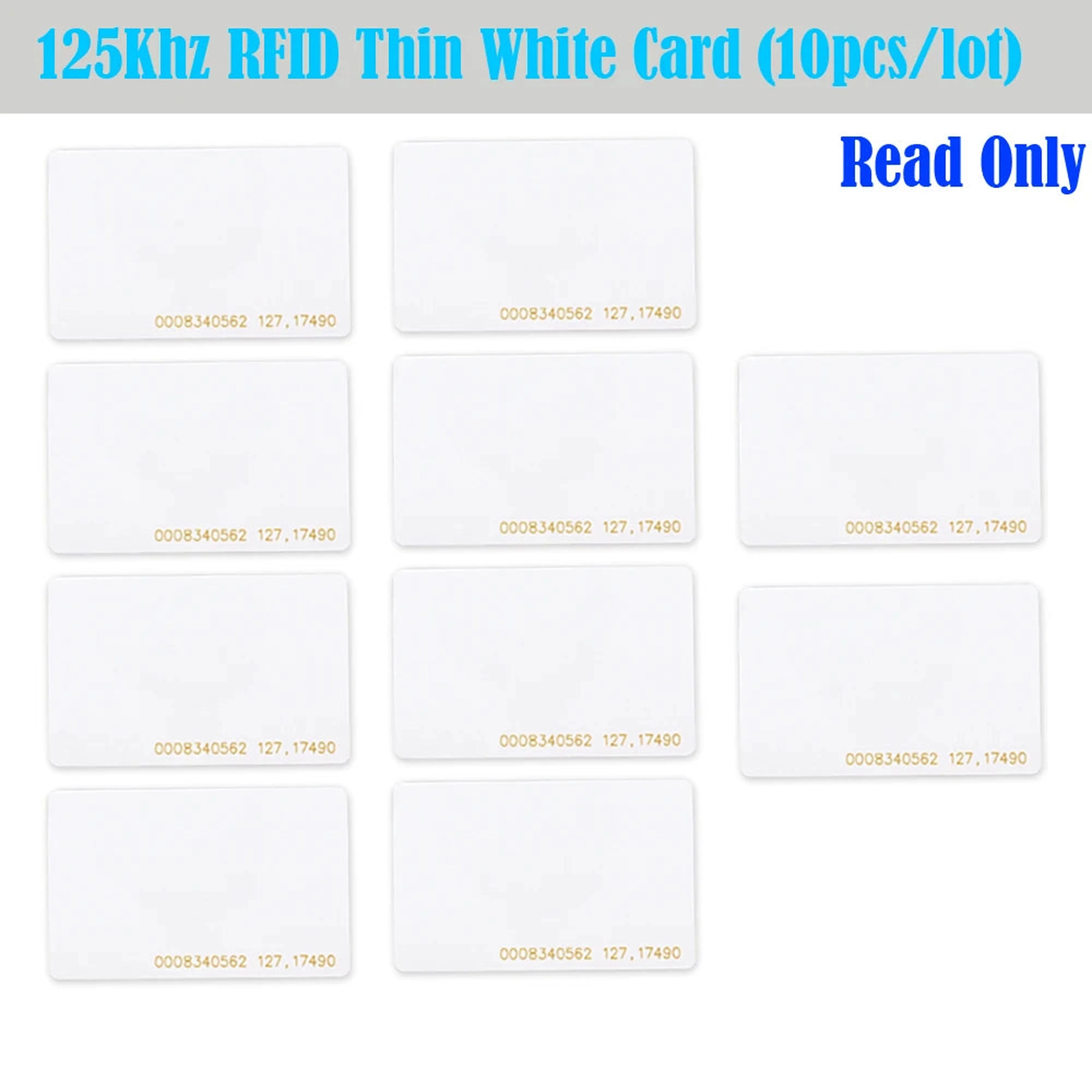 125Khz rfid white card 5pcs/10pcs/100pcs ID White Thick 125KHz TK4100 Keyfobs RFID Waterproof Key Tag Keychain Card