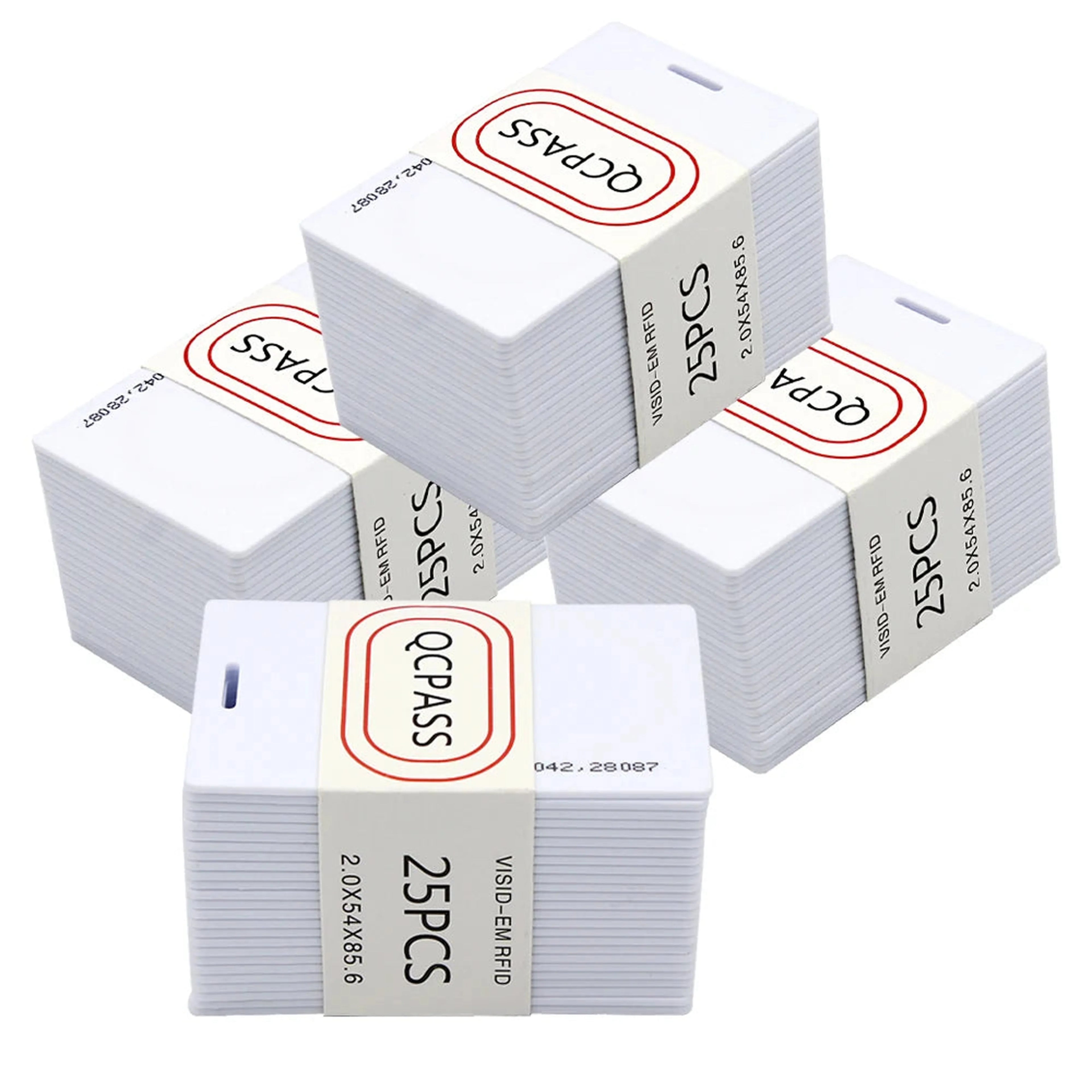125Khz rfid white card 5pcs/10pcs/100pcs ID White Thick 125KHz TK4100 Keyfobs RFID Waterproof Key Tag Keychain Card