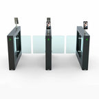 custom.Office Building Face Recognition Access Control Pedestrian Barrier Black Swing Turnstile Gate