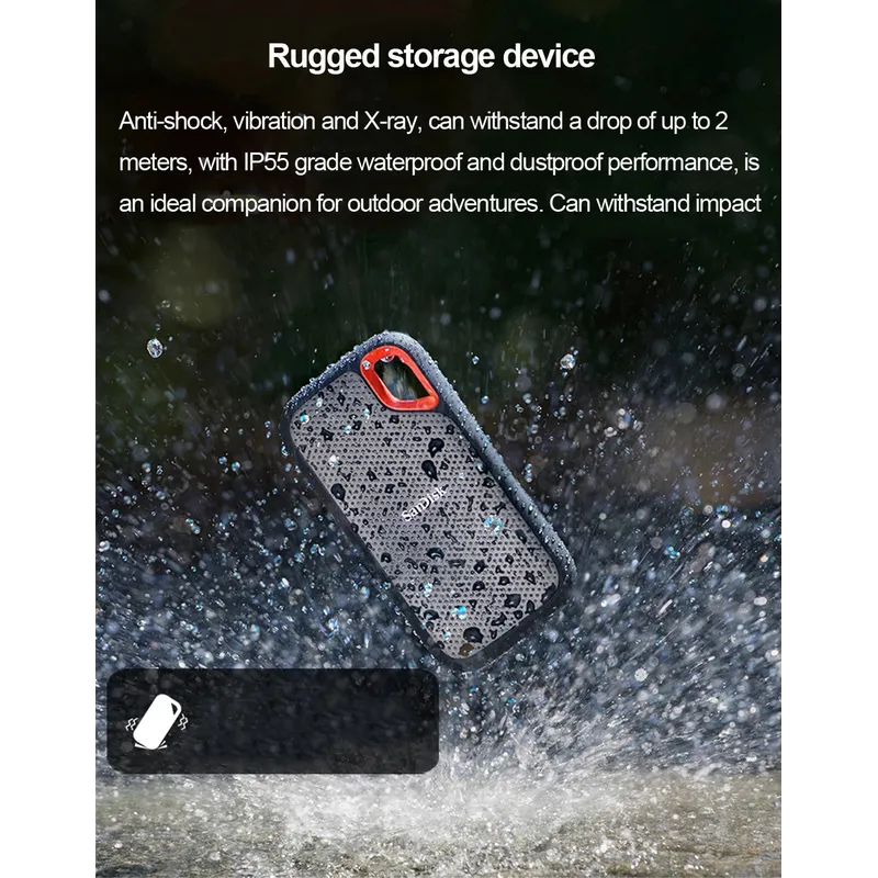 SanDisk E61 Extreme Portable SSD 1TB 2TB 4TB USB 3.2 Gen 2 External Disk Hard Drive Solid State Disk SSD For Laptop Desktop