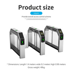High Performance Face Recognition Security Access Door Station Automatic Ticket Gate High Speed Access Turnstile Gate