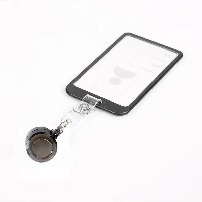 Aluminum Alloy Card Cover Case Women Men Work Name Bank ID Card Holders Business Badge Case Credit Card Badge Case Bag Pouch