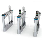 Fitness Center GYM Swing Barrier Swipe RFID Card Face Recognition Fingerprint Access Brushless Motor Swing Turnstile Gate