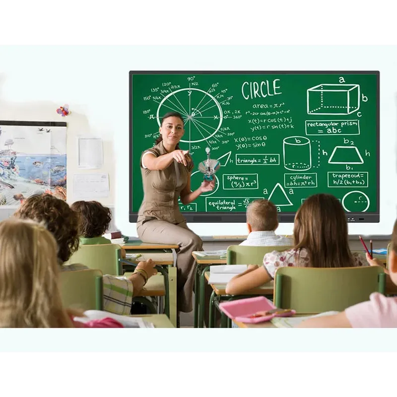 Factory price 86 inches tempered glass large size classroom school digital touch screen interactive digital whiteboard