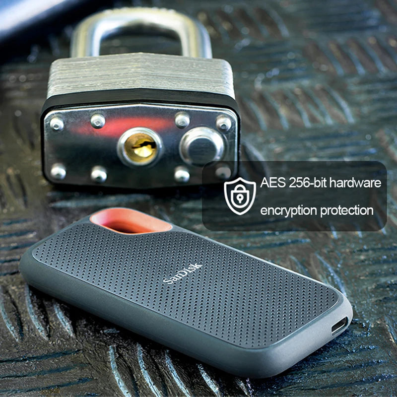 SanDisk E61 Extreme Portable SSD 1TB 2TB 4TB USB 3.2 Gen 2 External Disk Hard Drive Solid State Disk SSD For Laptop Desktop