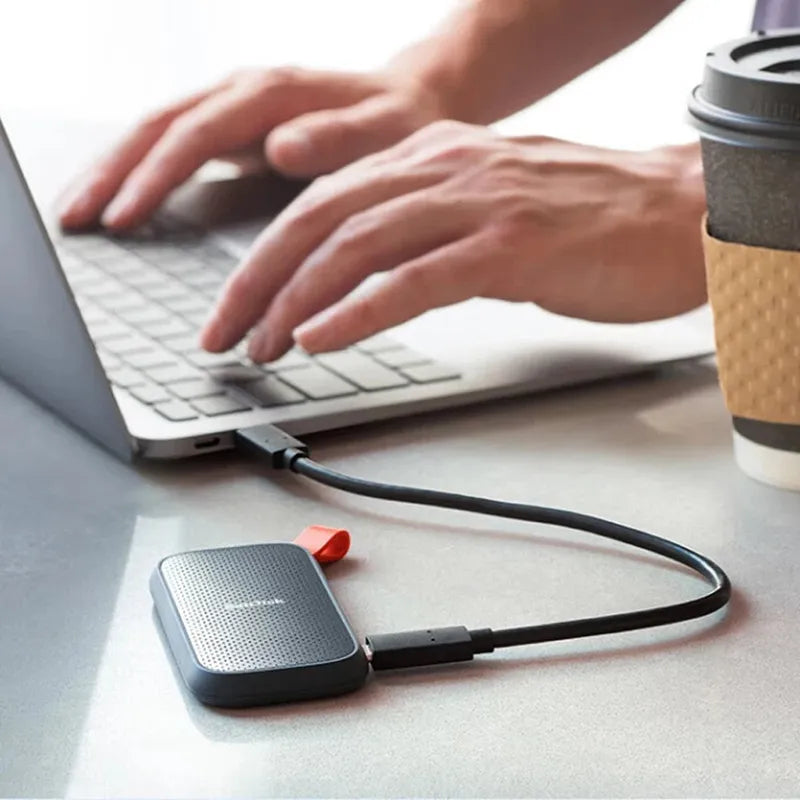 SanDisk E30 Portable SSD USB 3.2 USB-C External HD 1TB 2TB HDD Hard Drive SSD Solid State Drive for Laptop/Desktop External SSD