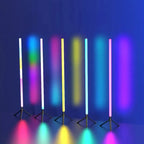 Smart RGB CCT Led Floor Lamp 103cm 360 Round Tube 5V USB Powered 24key Bluetooth APP Remote Control for Gaming PC TV Decoration