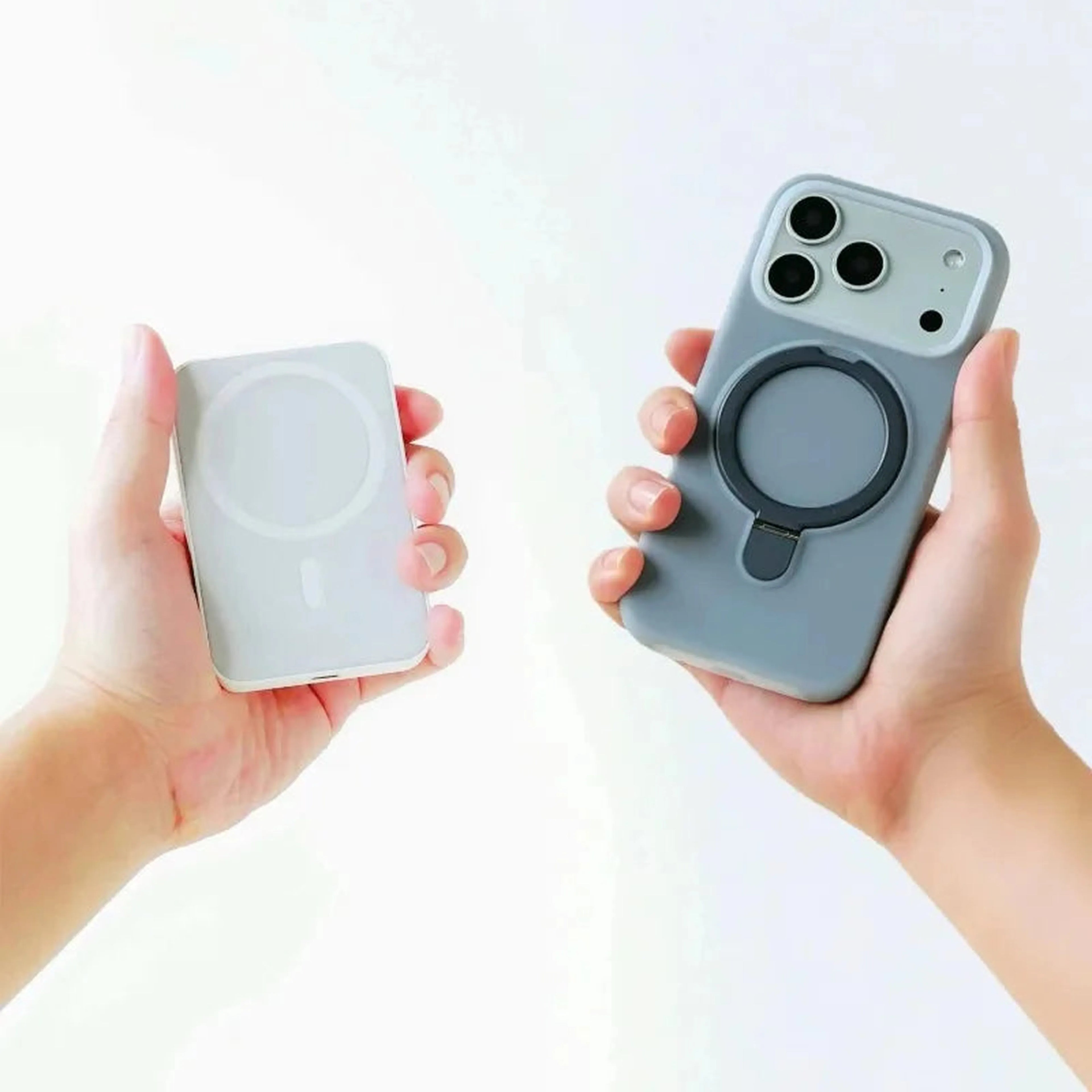 Luxury Liquid Silicone Stand Ring Holder Magnetic For Magsafe Case For iPhone 17  Pro Max Air 16 15 14 13 Skin friendly Cover