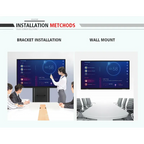 Factory price 86 inches tempered glass large size classroom school digital touch screen interactive digital whiteboard
