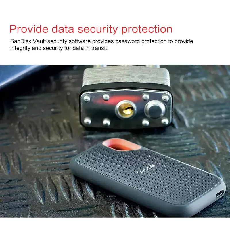 Sandisk Portable SSD E61 USB 3.2 High Speed External Solid State Disk 500GB 1TB 2TB 4TB Original SSD For Laptop Desktop PC
