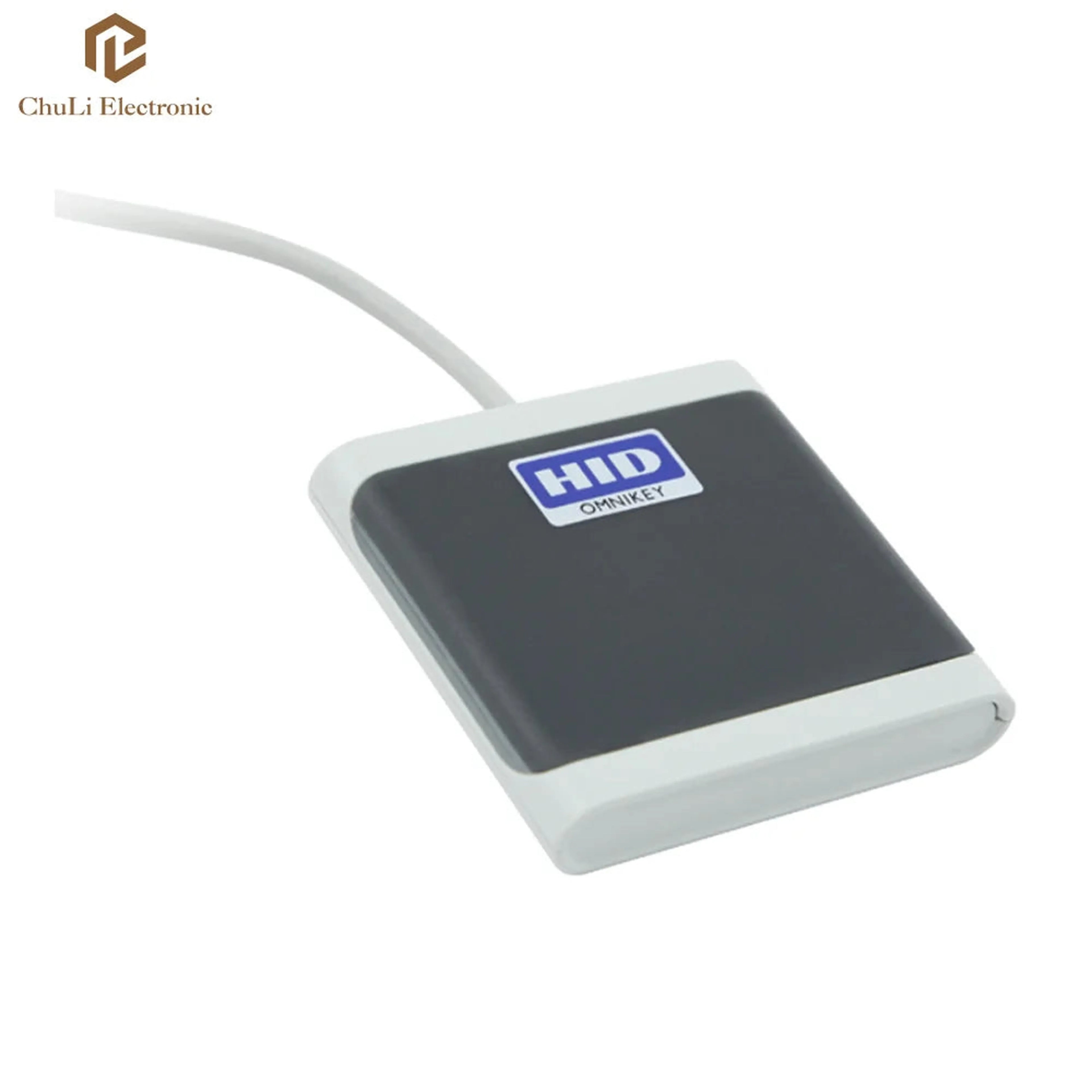 HID OMNIKEY 5025 CL Card Reader and Writer Light Gray125 kHz HID Prox Contactless USB Smart Card Reader,Full CC