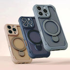 for Magsafe 360° Rotation Metal Stand Phone Case for iPhone 17 12 13 16 Pro Max 17 Pro 14 15 Plus Airbag Shockproof  Matte Cover