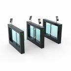 custom.Office Building Face Recognition Access Control Pedestrian Barrier Black Swing Turnstile Gate