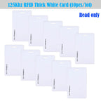125Khz rfid white card 5pcs/10pcs/100pcs ID White Thick 125KHz TK4100 Keyfobs RFID Waterproof Key Tag Keychain Card