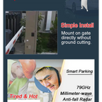 Automatic Vehicle Detection Parking Boom Barrier Commercial Gate Opener Truck Car Forklift Vehicle Exit Sensor for Gate Opener