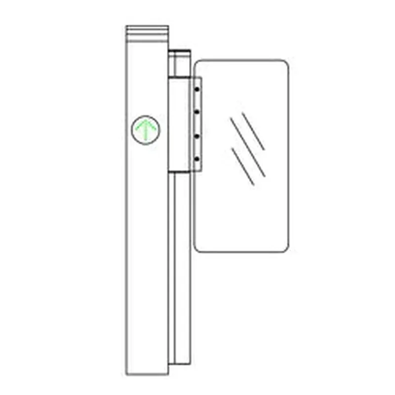 custom.Office Building Face Recognition Access Control Pedestrian Barrier Black Swing Turnstile Gate