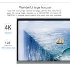 55 65 75 85 86 98 110 inch panel smart board touch screen digital white 8k smart interactive board classroom teaching