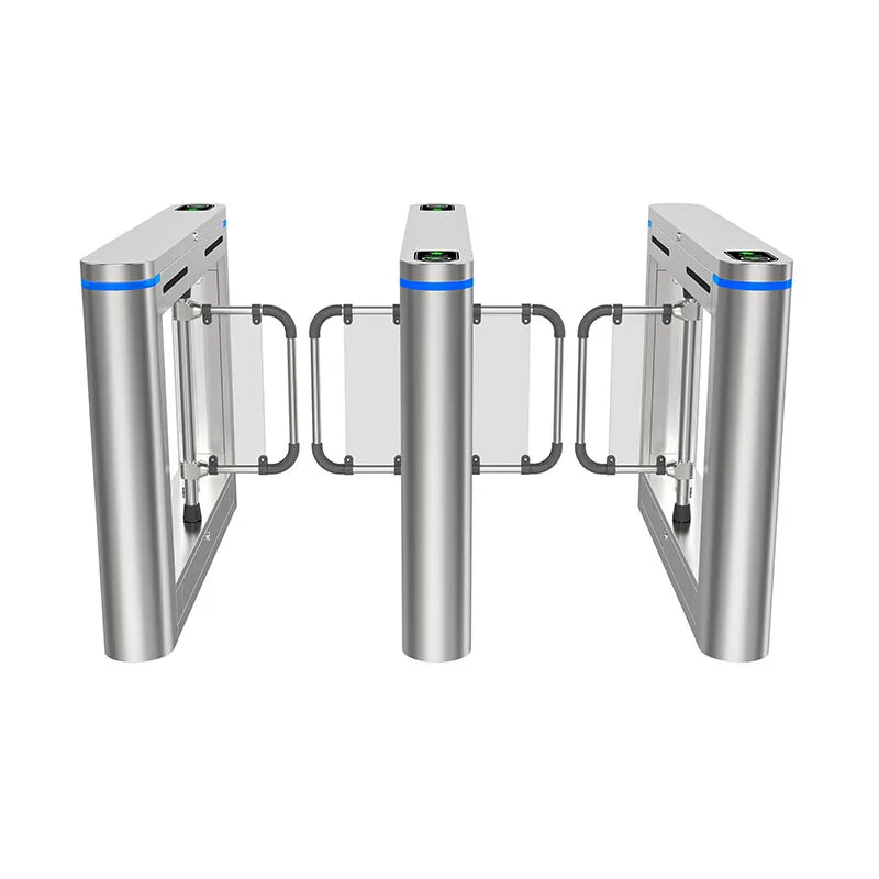 Fitness Center GYM Swing Barrier Swipe RFID Card Face Recognition Fingerprint Access Brushless Motor Swing Turnstile Gate