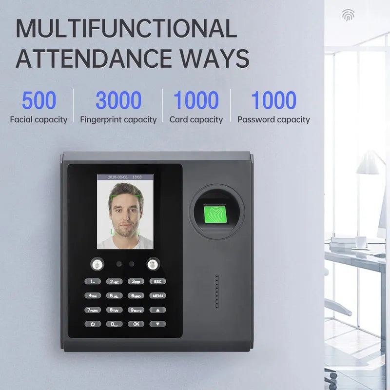 time machine Time Clock Attendance Machine Employee Biometric Fingerprint Password Time Attendance Machine  Time Clock