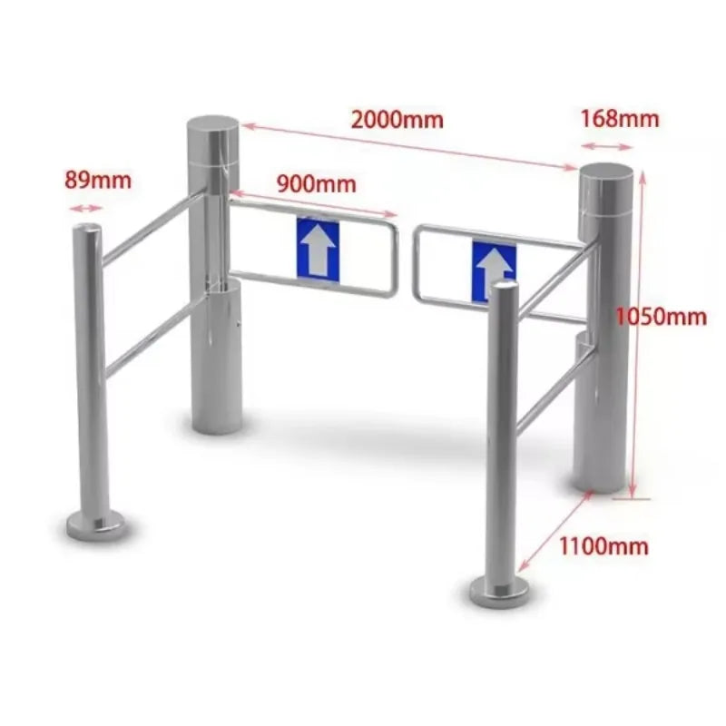 Supermarket Automatic Security Induction Swing Barrier Gate Mechanical One-way Entrance Door With Sensor