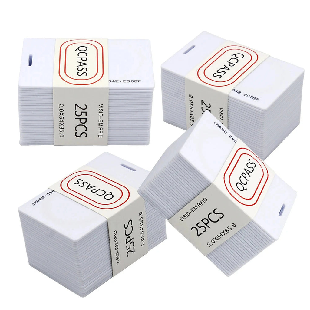 125Khz rfid white card 5pcs/10pcs/100pcs ID White Thick 125KHz TK4100 Keyfobs RFID Waterproof Key Tag Keychain Card