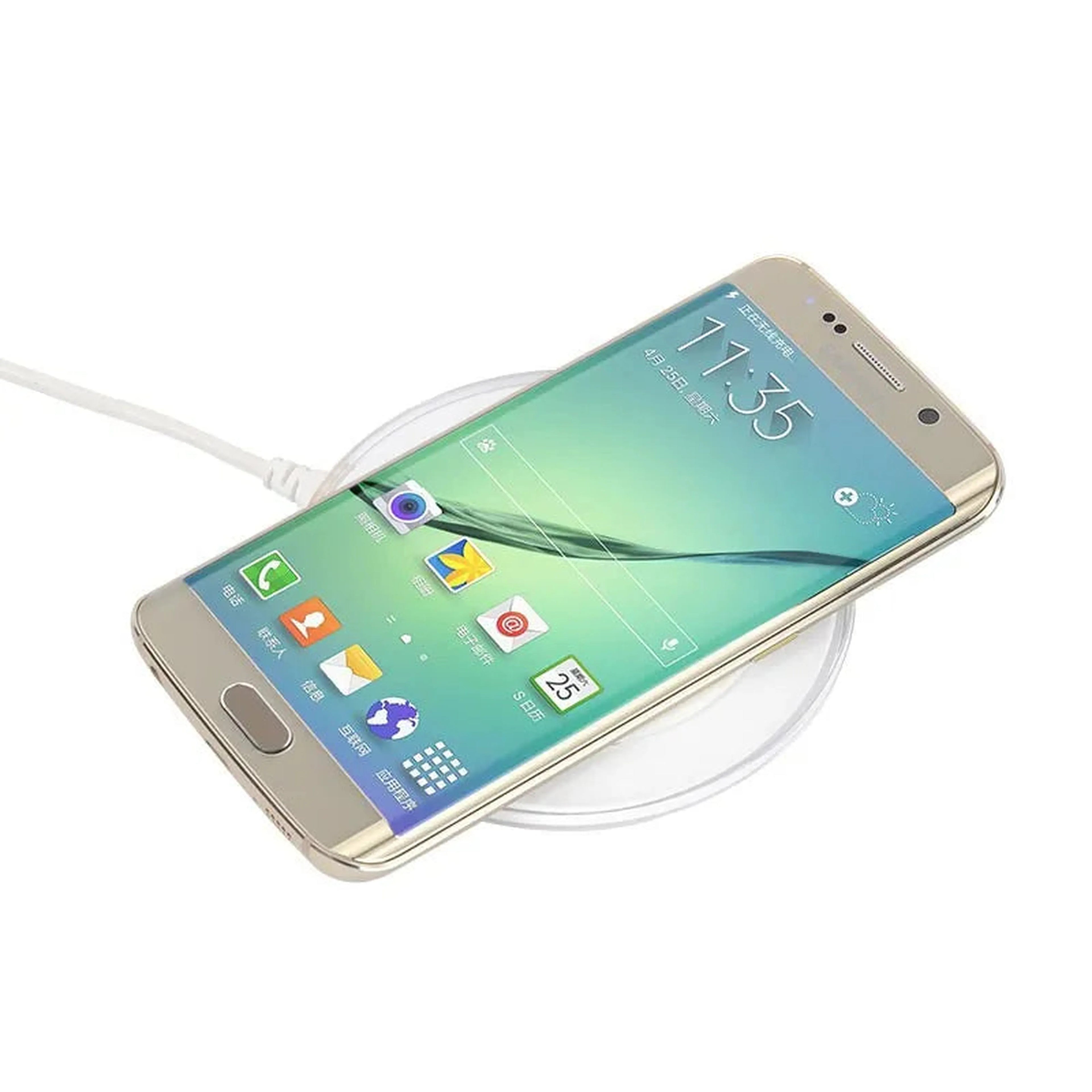 Samsung Galaxy S26 S25 S24 S23 S22 S21 S20 Ultra FE S6 S7 Edge Note 20 10 Plus 9 8 S10 5G Wireless Charger 5V 2A Qi Charging Pad