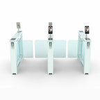 custom.Office Building Face Recognition Access Control Pedestrian Barrier Black Swing Turnstile Gate