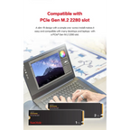SanDisk Extreme M.2 2280 NVMe PCIe Gen 4.0 SSD Read speed Up to 5150MB/s 2TB 1TB 500GB Internal Solid State Drive For laptops PC