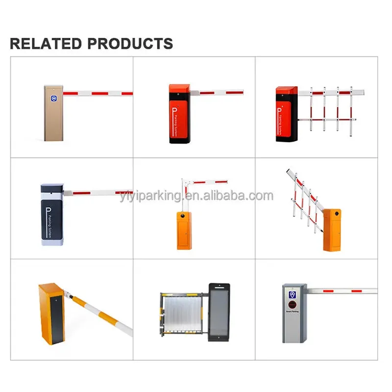 Shenzhen  AC Motor Parking Lot Gates Traffic Automatic Boom Barrier with Arm Swing 3S/6S Hot Sales Made Aluminum Alloy Plastic