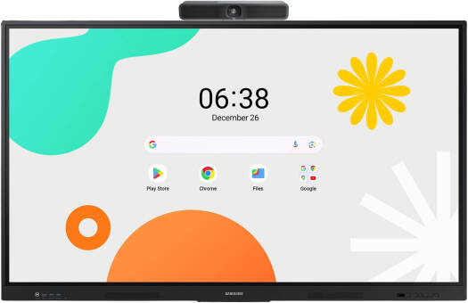 SAMSUNG WAF Series Interactive Display, 65" 4K UHD Touch IR Display, TV Mount XL with Skill Tech SH 666TB TV Stand