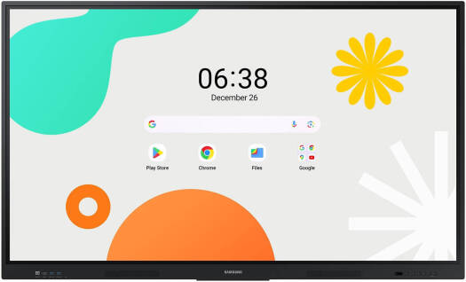 SAMSUNG WAF Series Interactive Display, 65" 4K UHD Touch IR Display, TV Mount XL with Skill Tech SH 666TB TV Stand