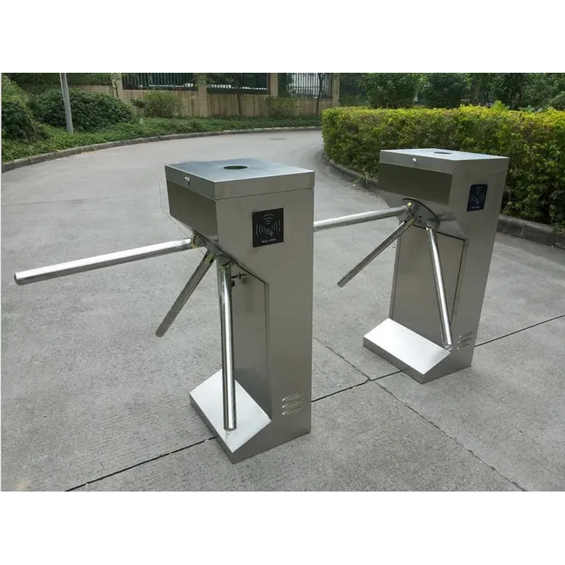 Vertical Barrier Gate Access Control Scanning QR Code Tripod Turnstile Gate with Face Recognition