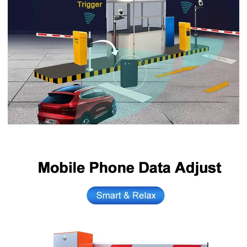 Automatic Vehicle Detection Parking Boom Barrier Commercial Gate Opener Truck Car Forklift Vehicle Exit Sensor for Gate Opener